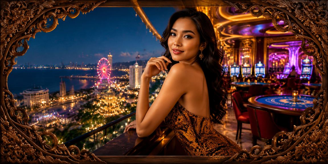Suasana santai betting di tepi pantai menggambarkan analisis kasual pengguna